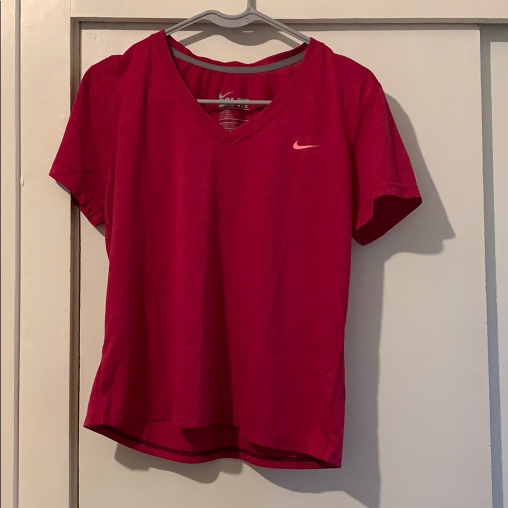 Raspberry colored Nike top